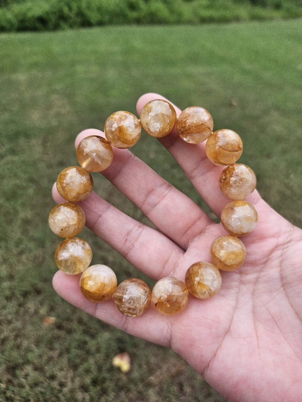 chunky golden healer bracelet - Picture 6 of 11